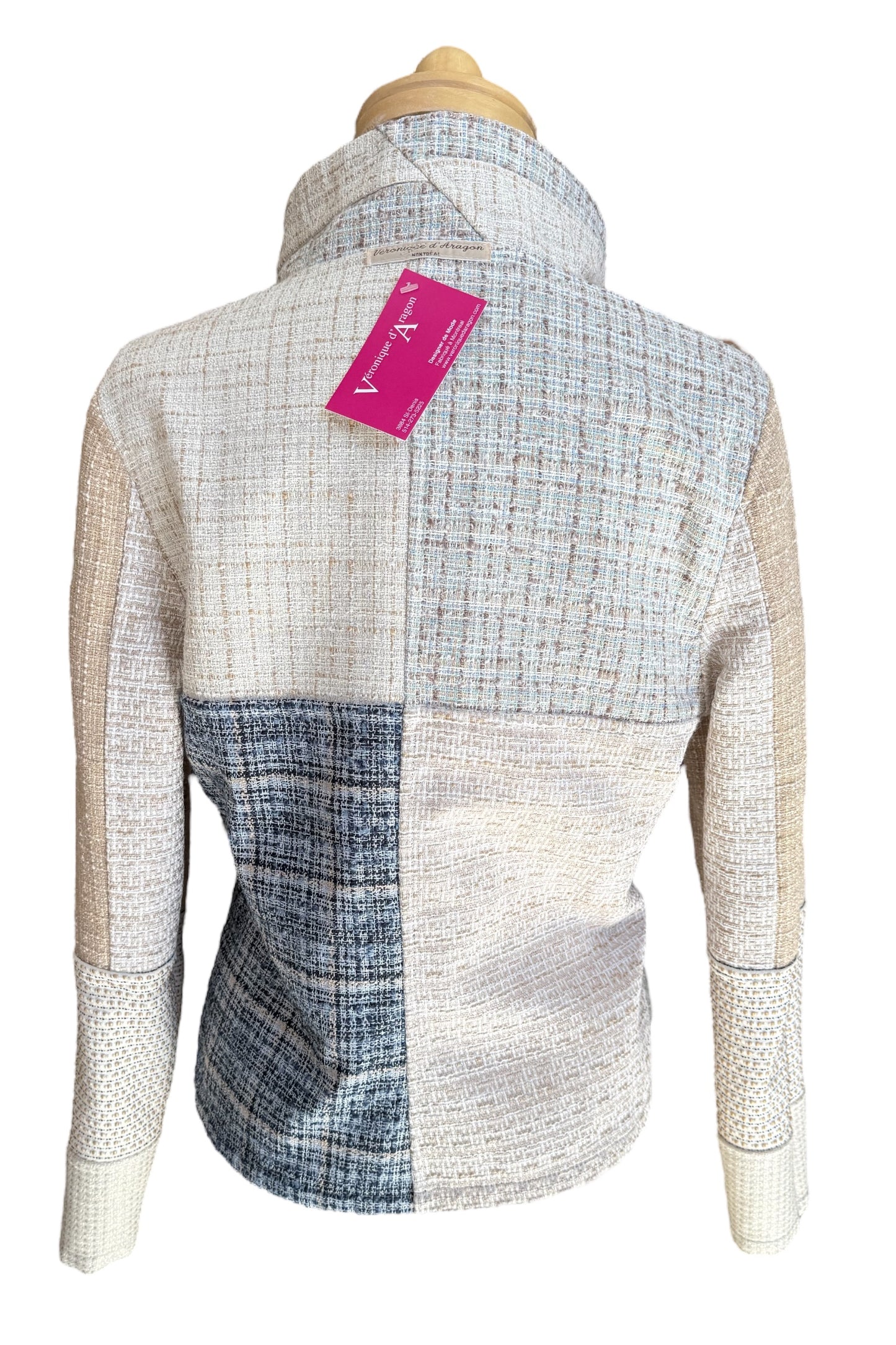 Mosaique OOAK Reversible Jacket Size 10 Beige