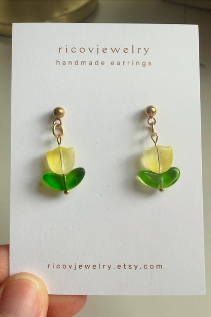 Tulip Dangle Earrings
