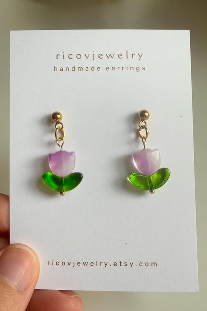 Tulip Dangle Earrings