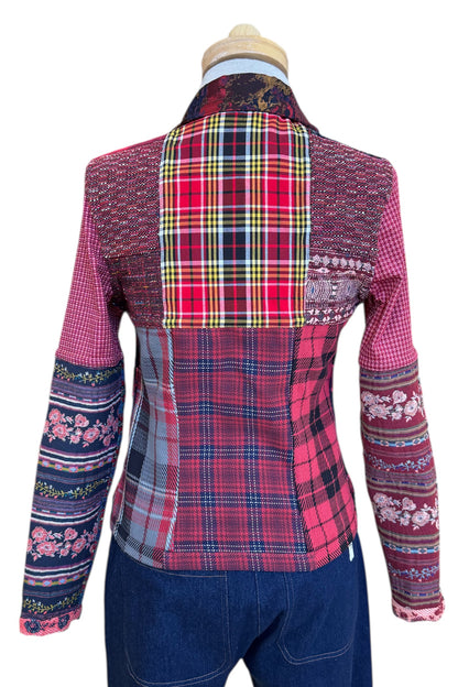 Fall/Winter Short Mosaique Multicolour Reversible Jacket Size 6