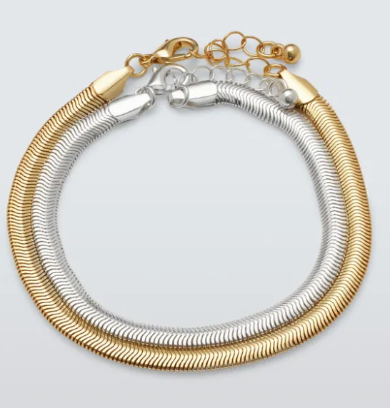 Snake Herringbone Steel Chain bracelet- Waterproof