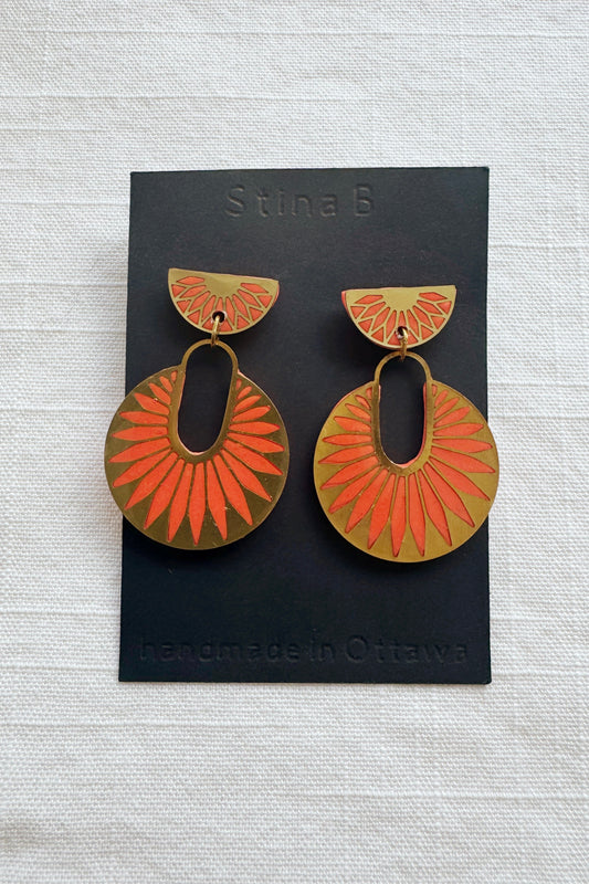 Corona Dangle Stud Earrings