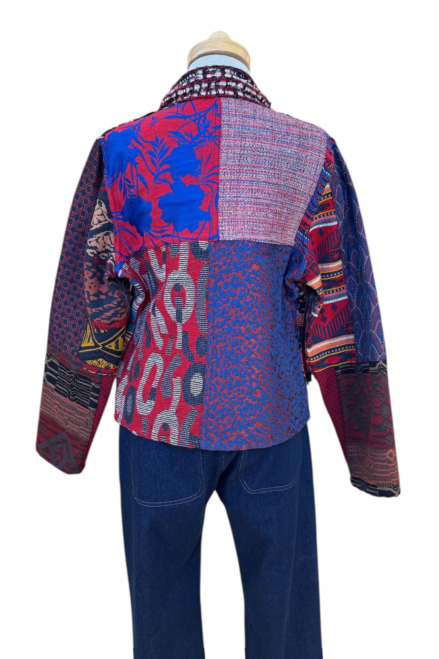 Fall/Winter Mosaique Multicolour Reversible Jacket Size 14