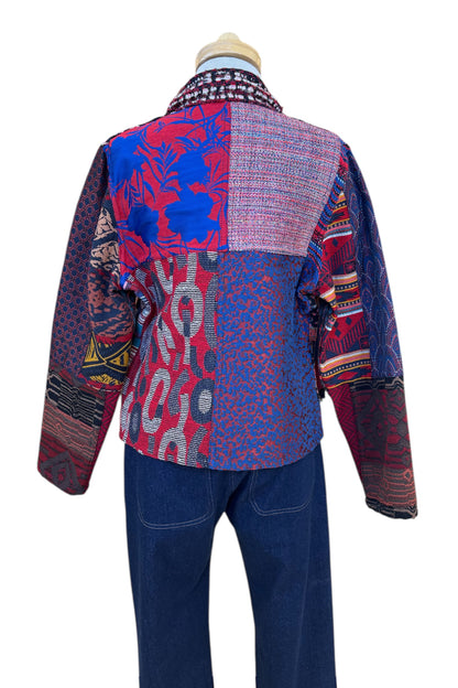 Fall/Winter Mosaique Multicolour Reversible Jacket Size 14