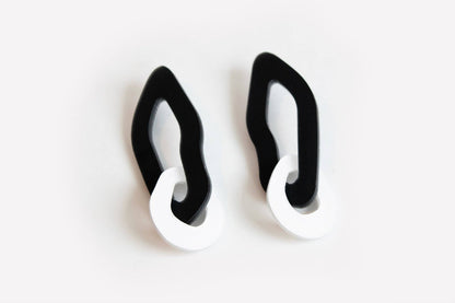 Ecoresin Earrings - Double Link
