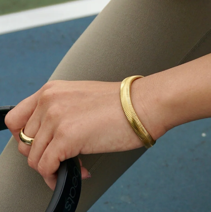 Snake Herringbone Steel Chain bracelet- Waterproof