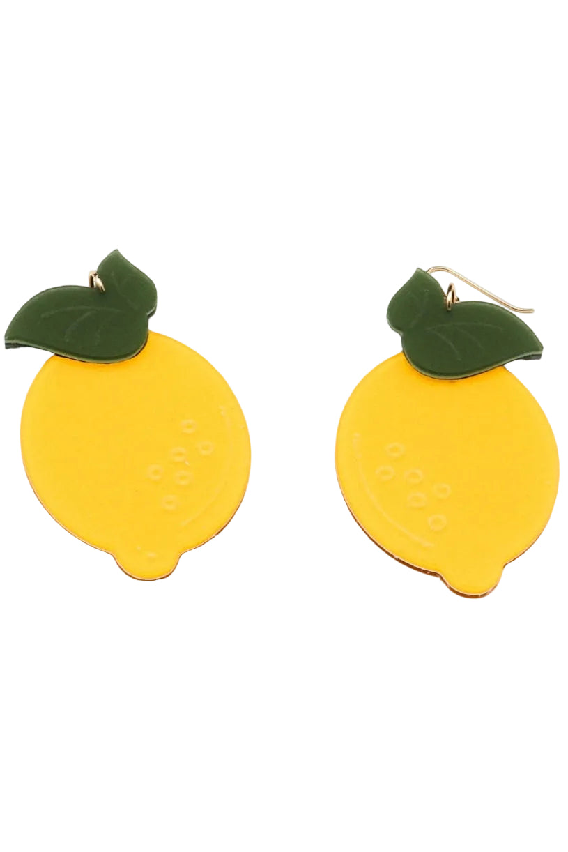 Large Lemon  Earrings