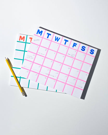 Monthly Notepad • Pink