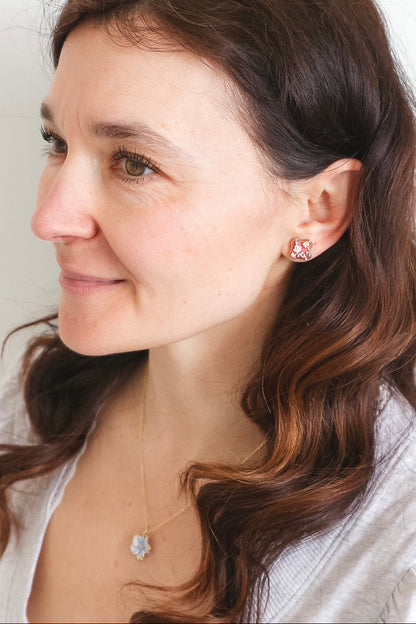 Square Imprint Studs