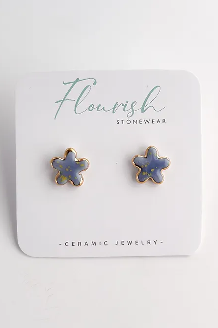 Pale Purple Starfish Studs