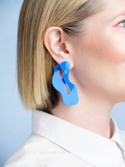 Wave Asymmetric Stud Earrings