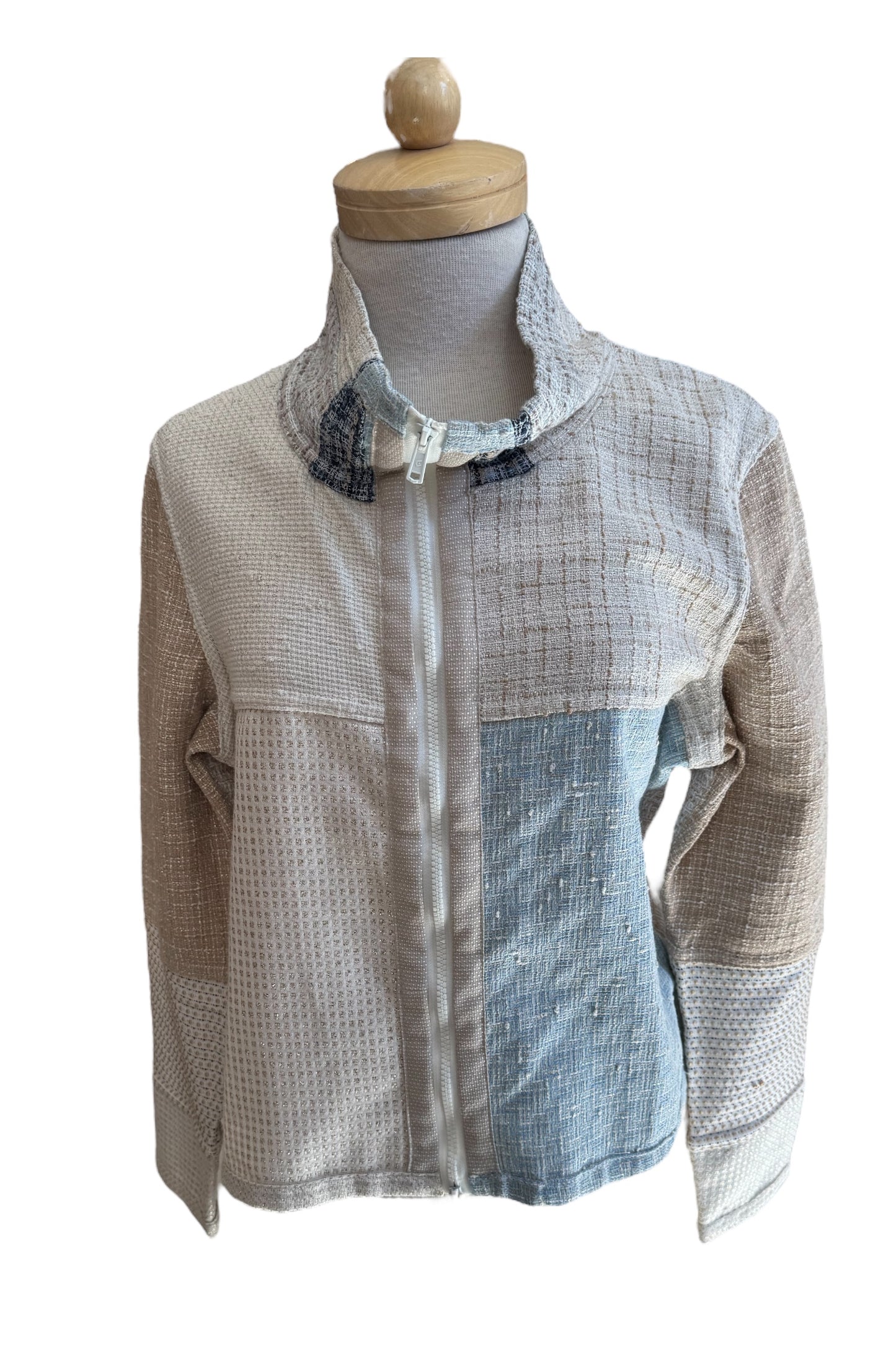 Mosaique OOAK Reversible Jacket Size 10 Beige