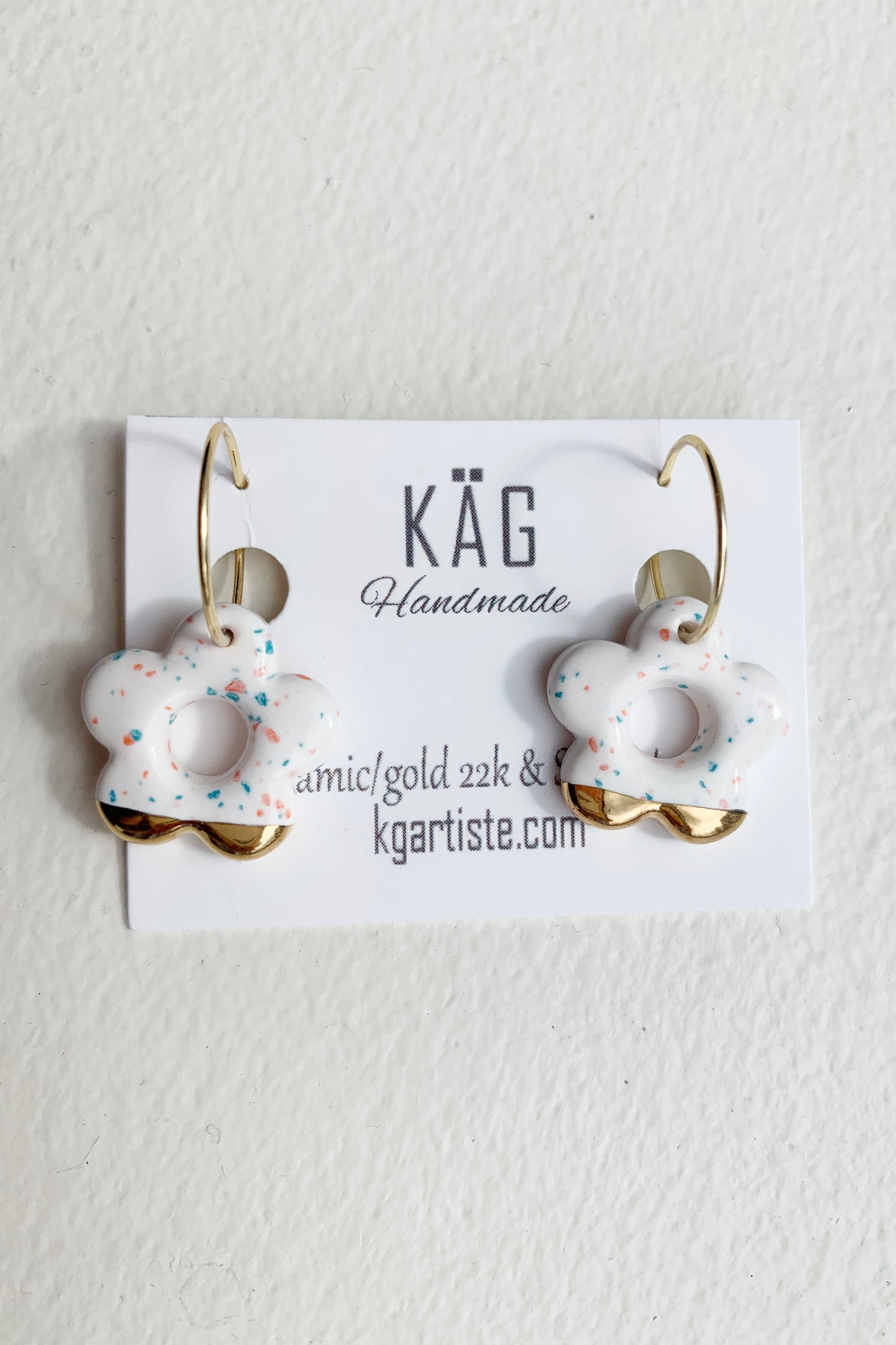 Flower Ceramic Earrings