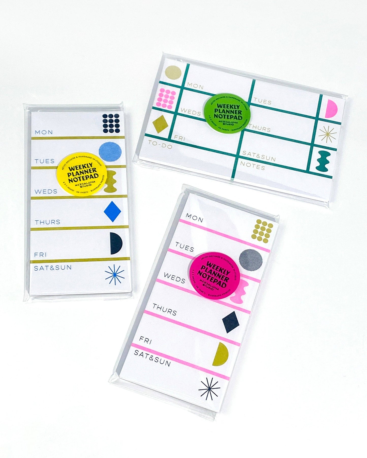 Weekly Tall Notepad • Pink