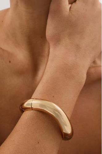 Editorial Hinge Bracelets | 14K Gold PVD