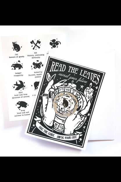 Fortune Telling Card - Tea Leaves