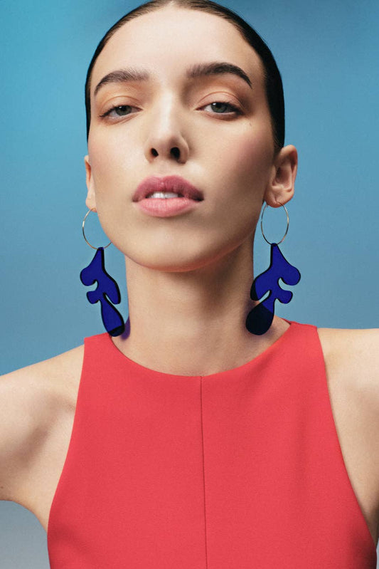 ARTIST Hoop Earrings | Blue