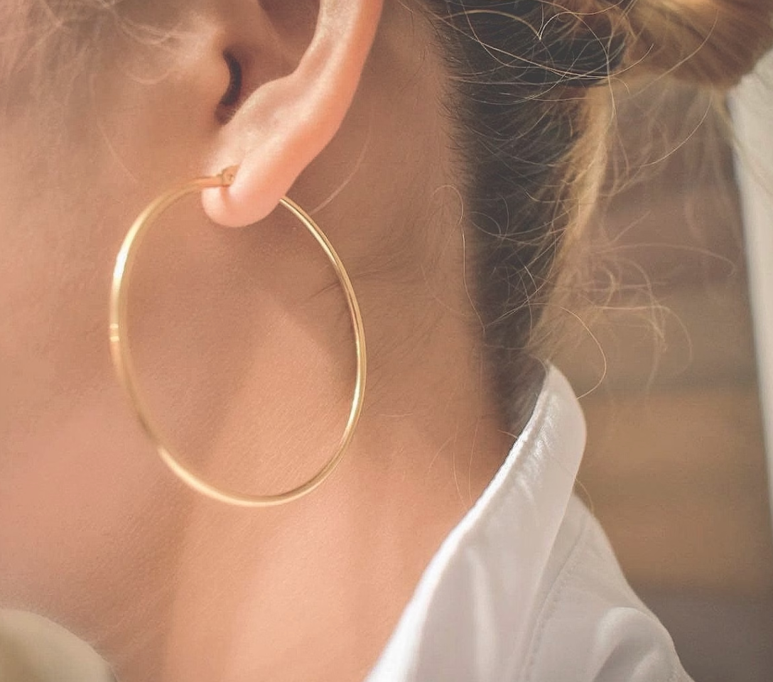 Oversized Hoop Earrings | 14K PVD Waterproof