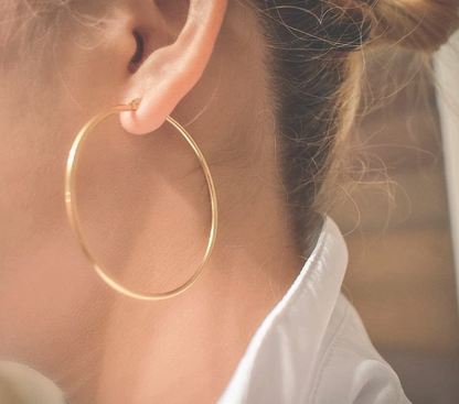 Oversized Hoop Earrings | 14K PVD Waterproof