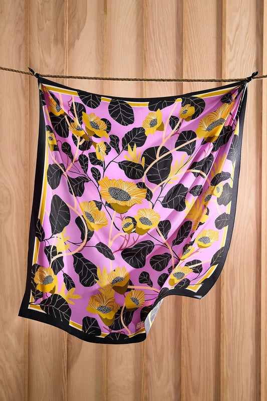 Rosie's Garden Silk Scarf 90