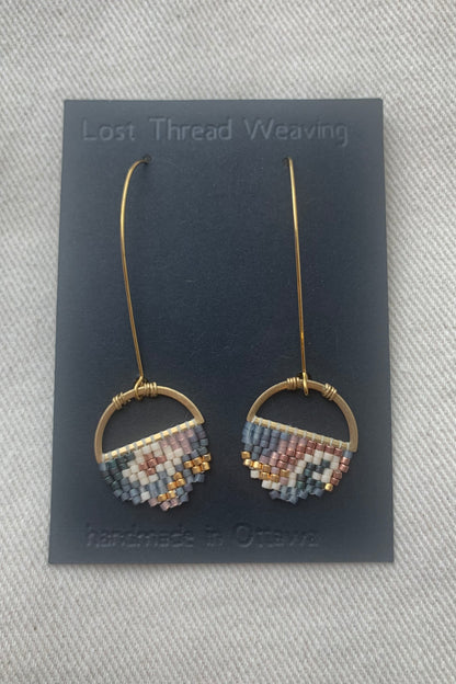 Sally - Abstract round earrings