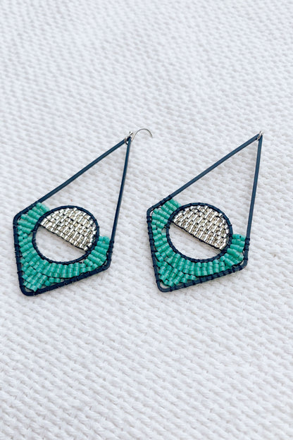 Black Diamond Sunset Dangles - MADE TO ORDER