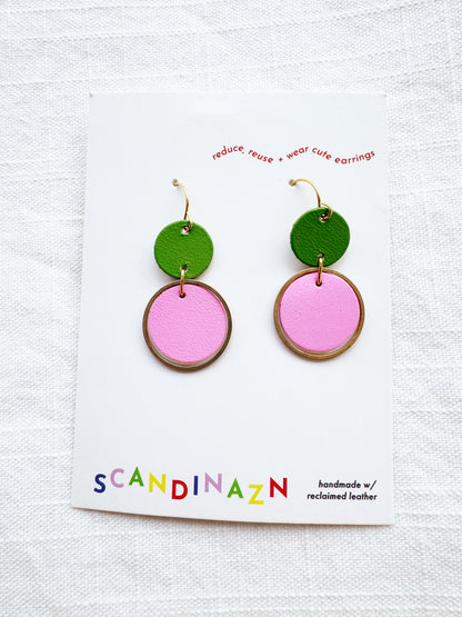 Two-Tone Orbit Earrings