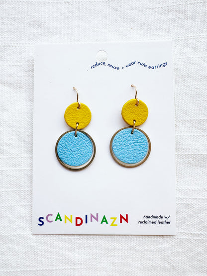 Two-Tone Orbit Earrings