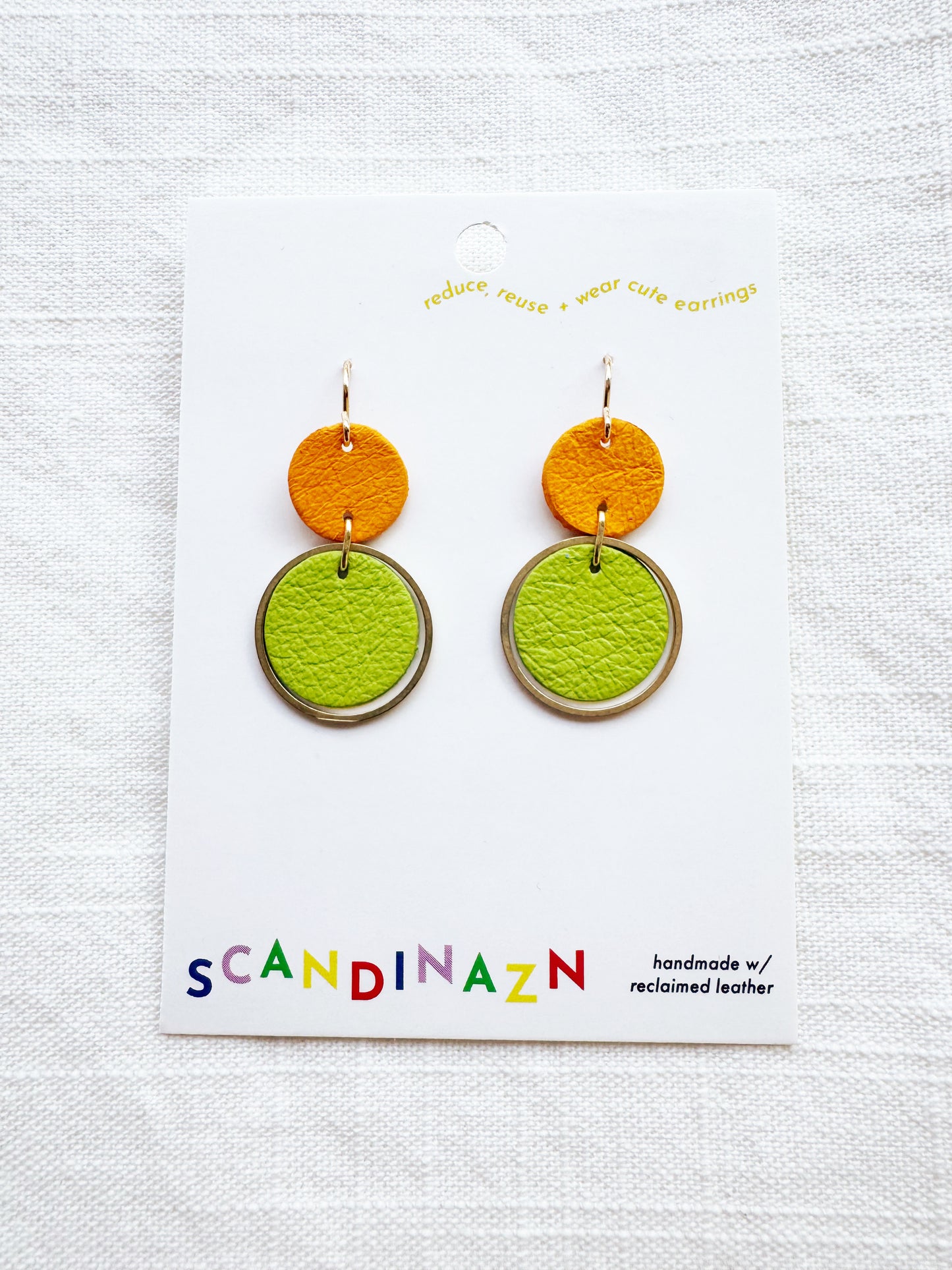 Two-Tone Orbit Earrings