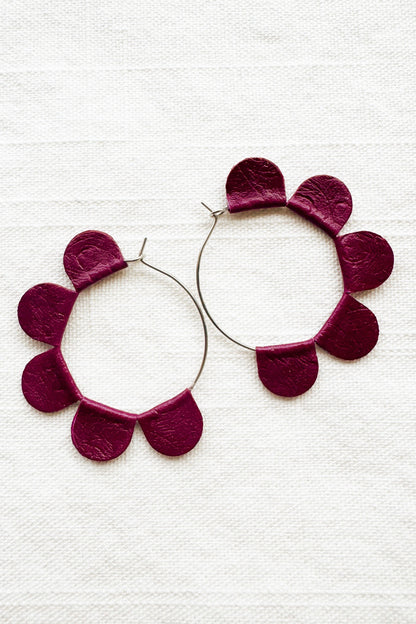 Daisy Hoop Earrings