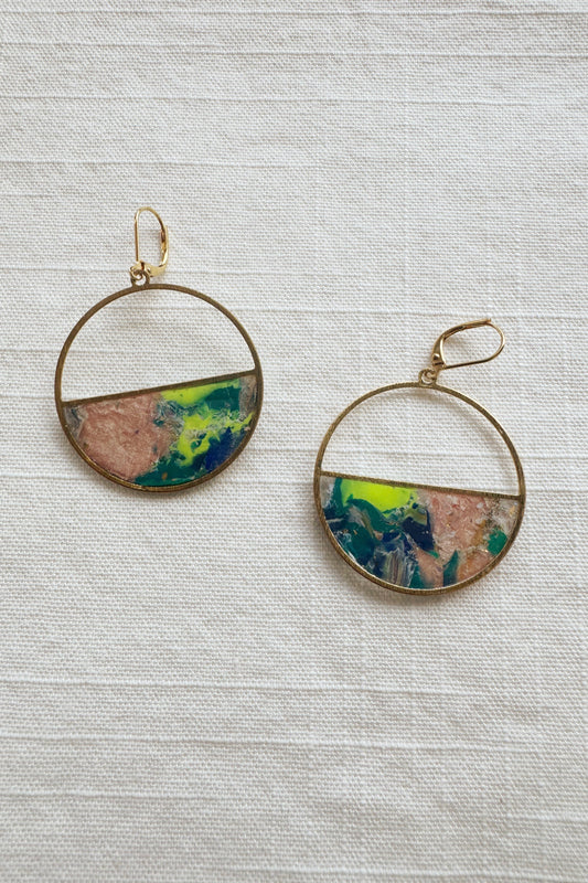 Half Circle Dangle Earrings
