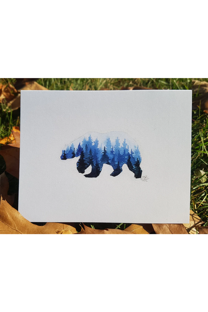Canadian Wildlife Cards - Animal Silhouettes