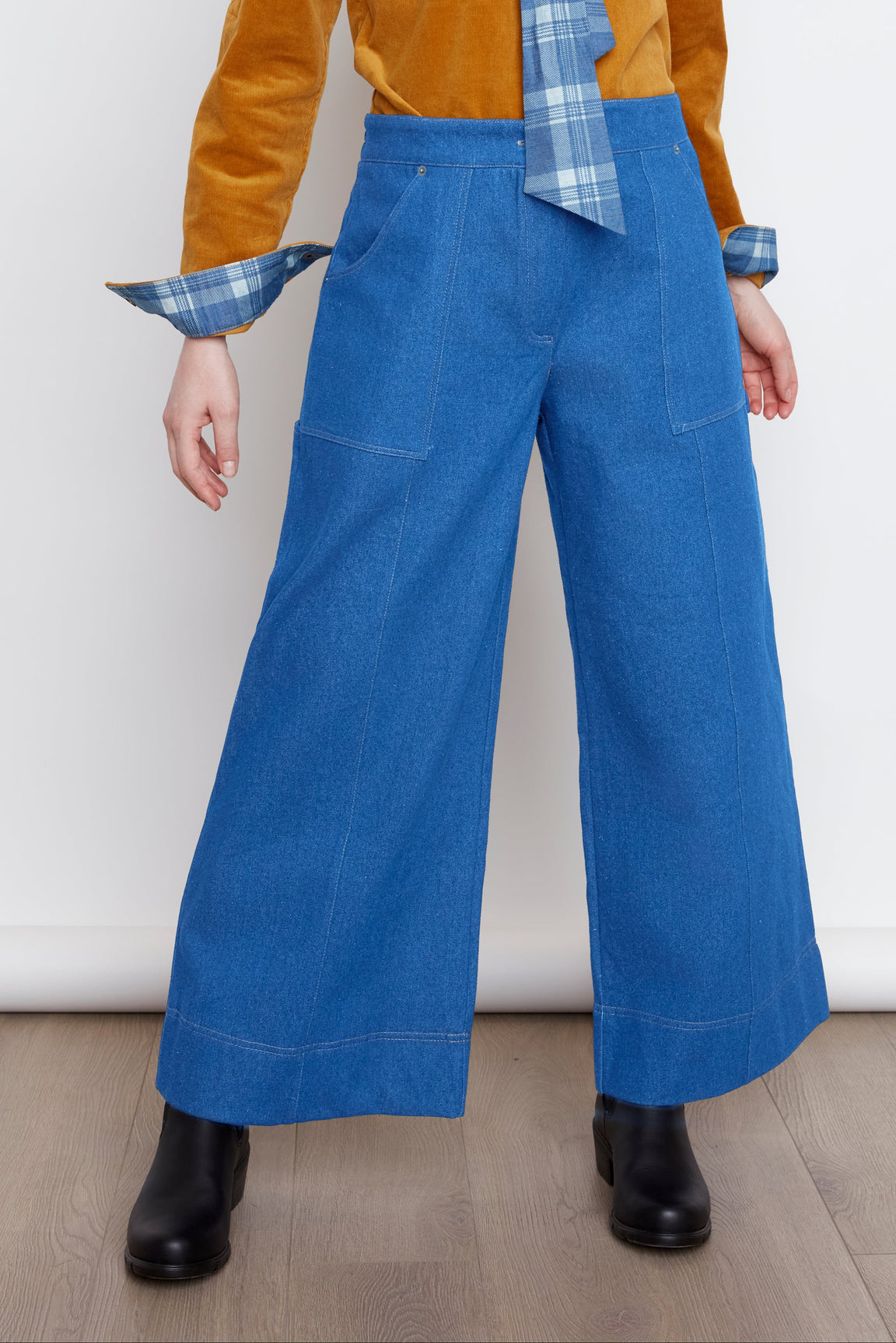 Brooke Wide Leg Denim Pants FW 26