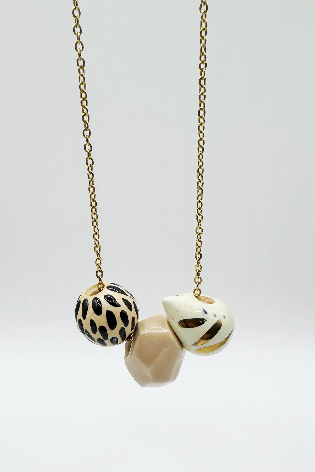 Three Bead Necklace - several options