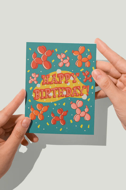 Balloon Animal Birthday Card