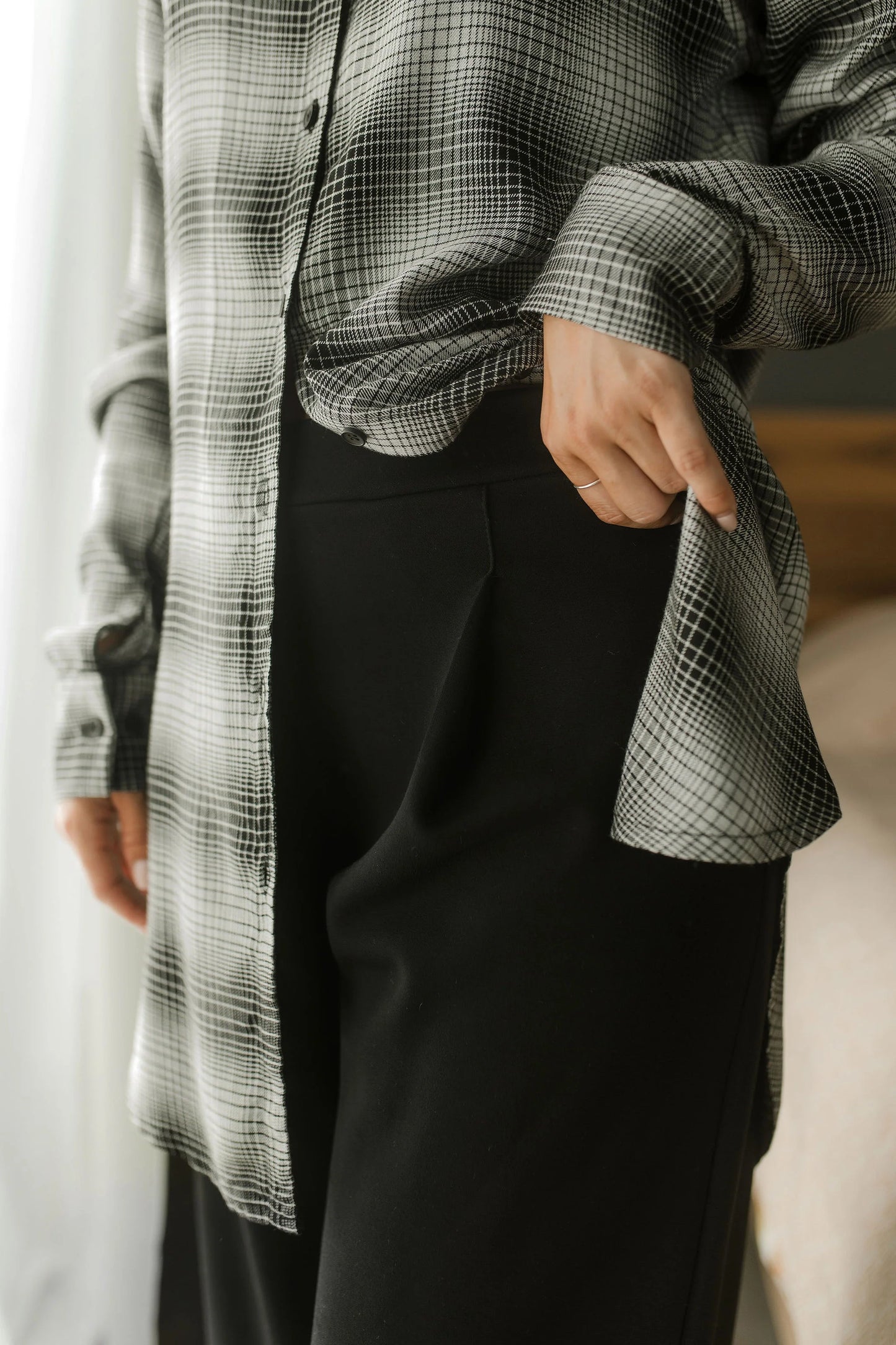 Scuba Pleated Pants