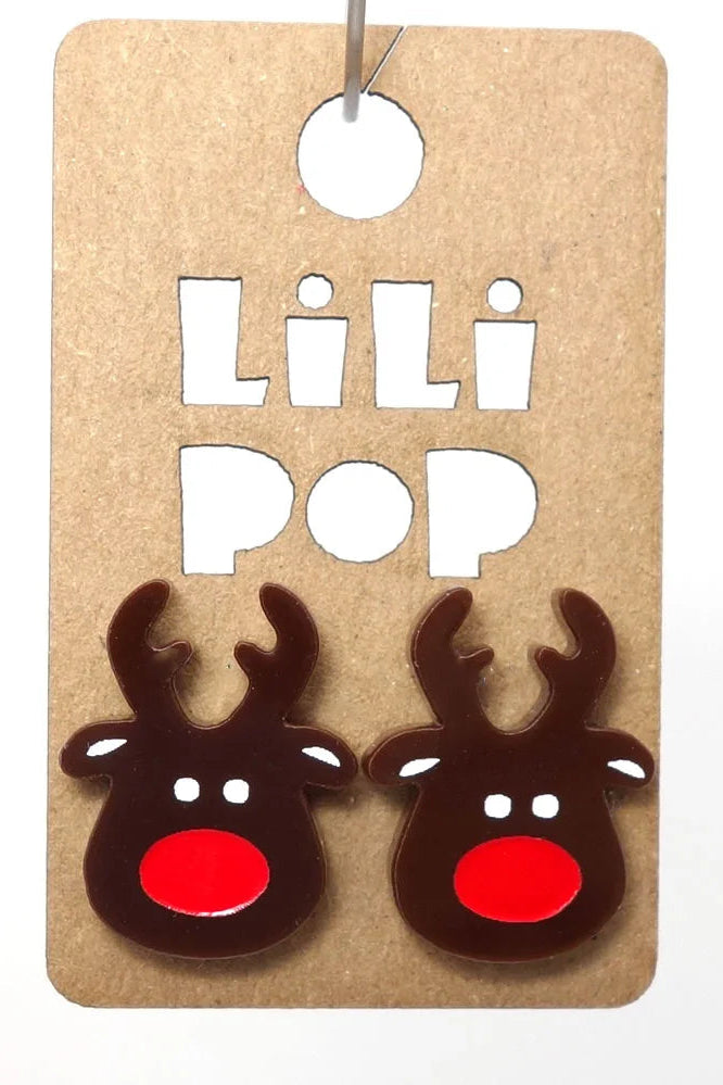 Lili0489 Reindeer Stud Earrings