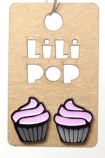 Lili0300 Cupcake Stud Earrings