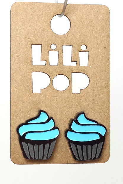 Lili0300 Cupcake Stud Earrings