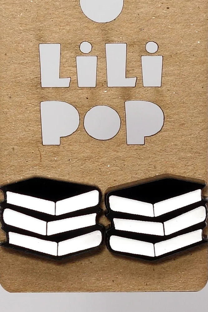 Lili0573 Books Stud Earrings