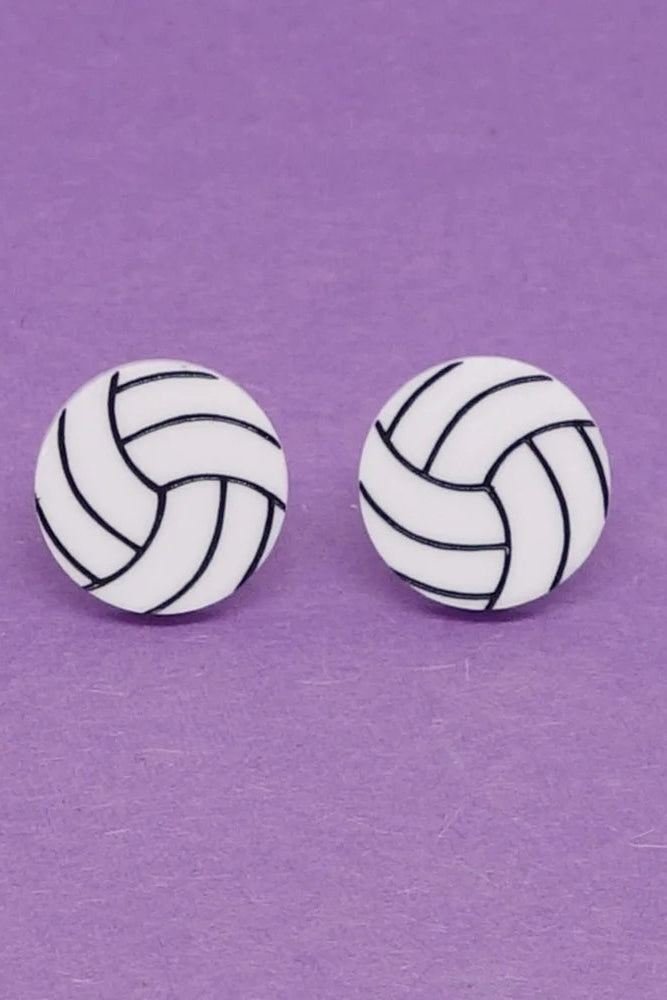 Lili0662 Volleyball Stud Earrings