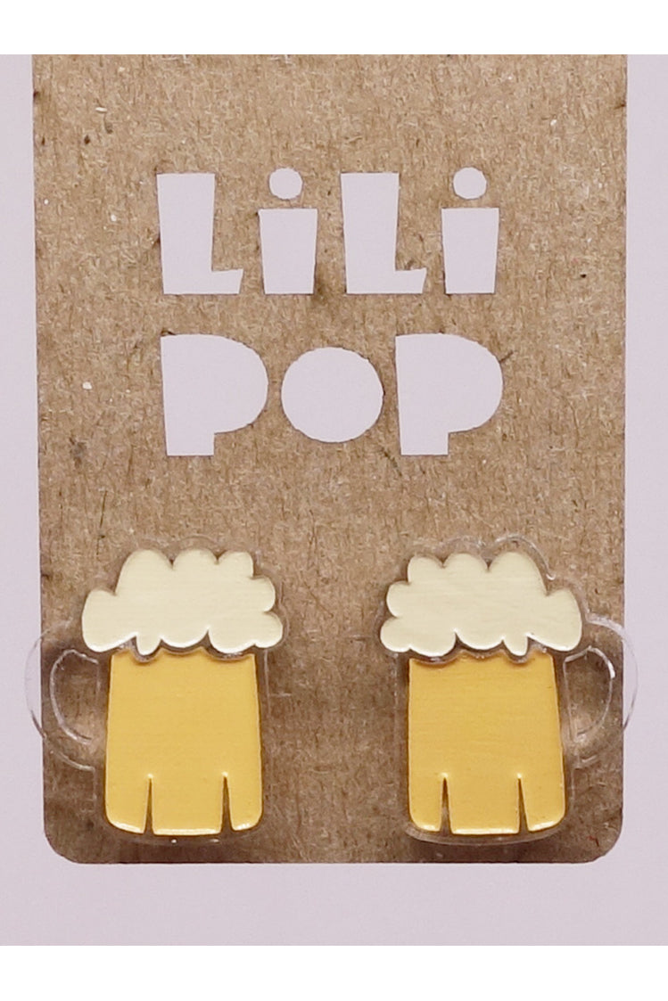 Lili0664 Beer Stud Earrings