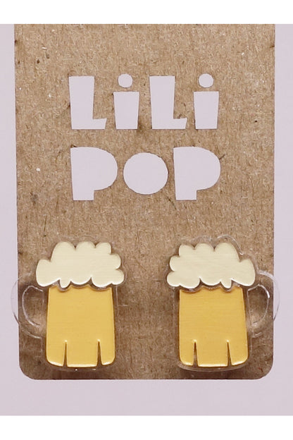 Lili0664 Beer Stud Earrings