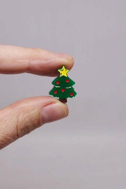 Lili0571 Christmas Tree Stud Earrings