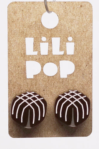 Lili0819 Chocolate Stud Earrings