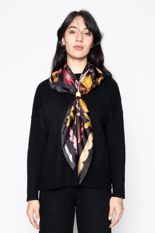 Chasing Stories Silk Scarf 90
