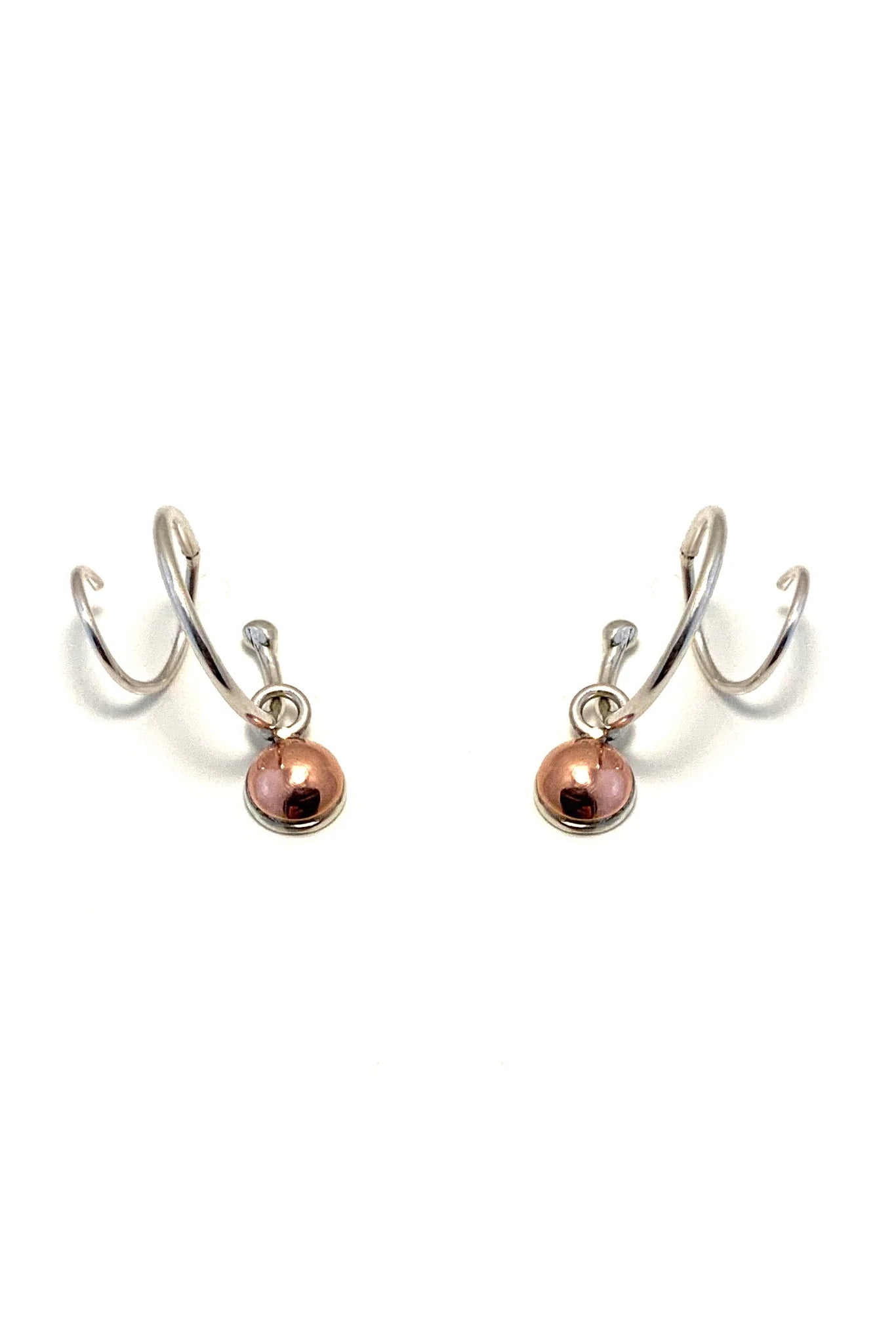 Dots01 Spiral Earrings