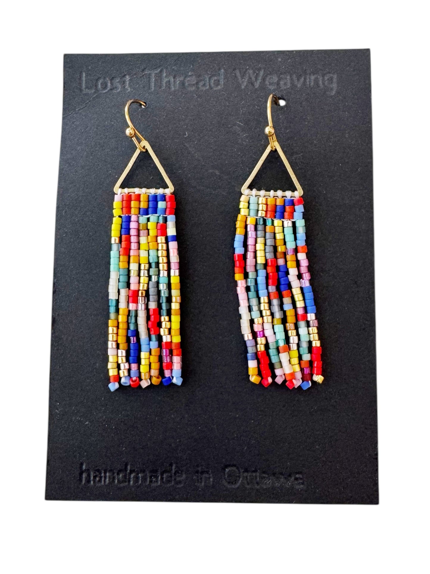 Mini Val - Patchwork Fringe Earrings