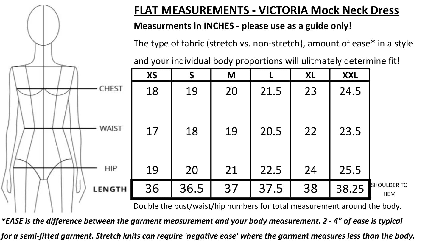 Victoria Mock Neck Dress