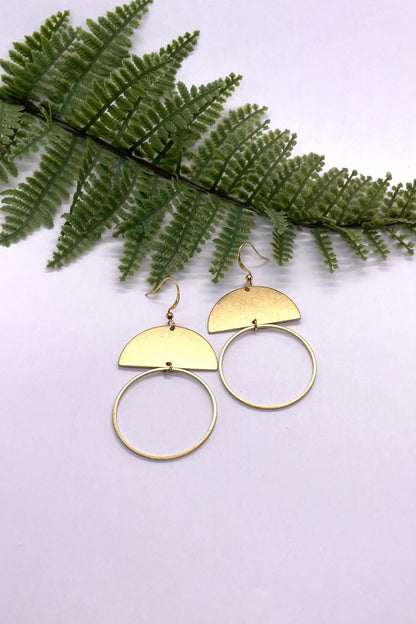 Harper Brass Earrings